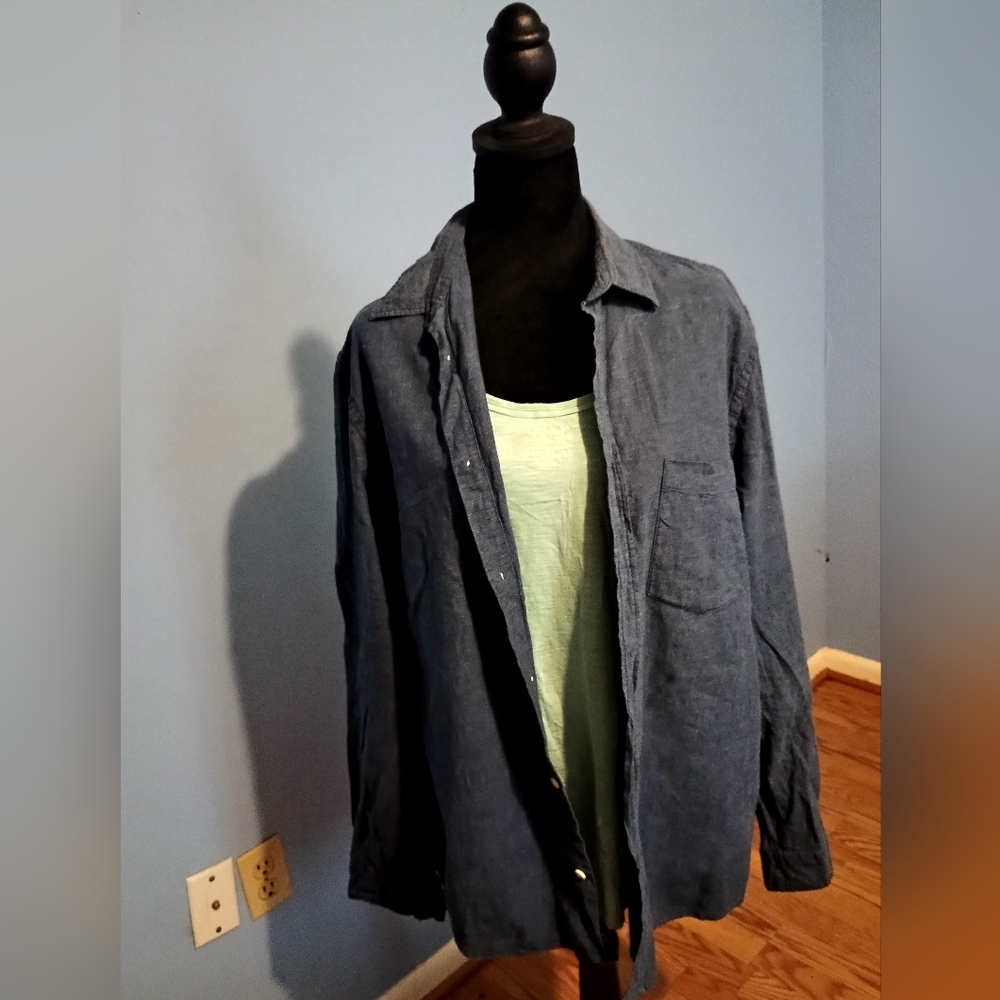 💙🤍 NWOT Womens Set 3 Tops Large Casual Spring Summer Casual Comfy - Picture 2 of 5